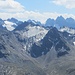 Die Verhupfspitze mit dem kleinen Verhupfgletscher, links davon die Hintere Lobspitze