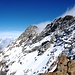 Blick über den Gipfelgrat zum Lagginhorn