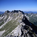 Blick über den Grat, auf dem der Hindelanger Klettersteig verläuft.