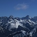 Du sommet du Rochail, vue sur le massif des Ecrins