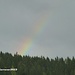 Ein kurzer Regenbogen über dem Mugelgebiet
