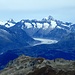 Zoom vom Gipfel zum Aletschgletscher