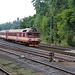Svor, einfahrender Schnellzug (854+ABfbrdtn)