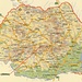 Karte von Rumänien mit Lage vom Vârful Moldoveanu (2543,5m).