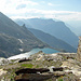 Aussicht von der Hütte unterhalb der Bortellicke