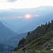 Sonnenuntergang an der Bortelhütte