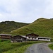 Obere Reintalalm rechts oben das Hornköpfl und lionks davon im Übergang zum hellgrünen die Hornköpflhütte