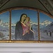 die Muttergottes der Skifahrer, Jesus mit Gold-Ski