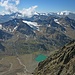 Blick über Triebenkarsee und Windachkamm in die Ötztaler Alpen.