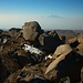 Արագած - Աարևմտյան / Aragac - Aare͡wmtyan (4001m):<br /><br />Aussicht vom Westgipfel zum Büyük Ağrı Dağı, bekannter als Ararat. Der schöne Vulkan steht in der Türkei und ist dessen höchsten Berg.