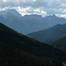 La Valle di Ugovizza, sullo sfondo il Jof di Montasio e i monti sopra Malborghetto
