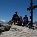 Sommet des Diablerets. Links der Mont Blanc.