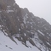 Einstieg in die verschneite Kletterei
