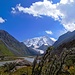 Blick durch das Ujun-Tor Tal zum Peak Karakol (5281m)