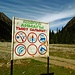 da hüpft das Herz eines jeden Schweizers, auch in Kirgistan gibt's "darf-nicht" Schilder
