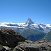 Blick vom Ritzengrat zum Matterhorn