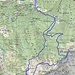 Karte mit Route: Rasa - Monti - Termine - Laghetti - Canva - Pizzo Leone - Canva - Termine - Rasa