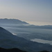 sullo sfondo: il colle D'Albenza,a destra il laghi di Oggiono e Pusiano