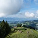 Sicht zum Zürichsee mit schönen Wolkenspielen