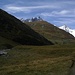 Depuis le chemin d'alpage: Triolet, Dolent, Tour Noir