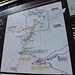 Übersichtsplan des Yoshida-trails von der Kawaguchiko-Station aus
