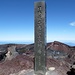 "Gipfel-Kreuz" bzw. Markstein auf dem Fuji-san (3776m)