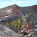 unterschiedlichste Farben im Krater