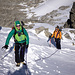 Sven und Adi im Schlussanstieg zum Gipfel des Rheinwaldhorns.