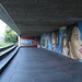 Arte humane VI: Legale Graffitis in der Fussgänger- und Velounterführung in der Hochbrücke Wettingen–Neuenhof.