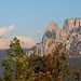 Langkofel und <a href="http://www.hikr.org/tour/post8157.html">Schlern</a> Blick beim Sundowner