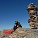 Gipfelfoto mit Jacky & Rainer - den ganzen Tag waren wir alleine auf weiter Flur und genossen den wunderbaren Wandertag im Safiental