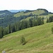 Rückblick zur Büelhöchi ( Hügel rechts )