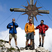 Sven, Adi und Tobias am Gipfel des Guffert (2196m).