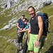 Von Hinten....[u vauacht], Marina und Beat beim weiteren Aufstieg zum Beginn des Glärnischfirn.