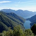 herrlicher Tiefblick auf den Lago di Vogorno und Lago Maggiore