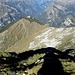 der Aufstiegsweg von der Alpe Bardughè bis zum N-Grat im (teilweisen) Überblick