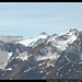 Granatspitze (Mitte) und Hochfillégg (rechts) vom Pinzgauer Spaziergang, Kitzbühler Alpen, Österreich