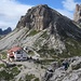 Monte Paterno - Vista sul Rifugio Locatelli