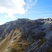 Von der Peilspitze hat man einen guten Einblick über die Anstiegsroute zur Kesselspitze