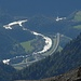Hinterrhein mit Autobahneinfahrt Reichenau