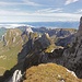 Blick vom Altmannsattel auf die zentrale Alpsteinkette