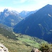 Tiefblick nach Gurtnellen - Weitblick zu den Windgällen und Bristen