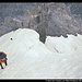Oeschinensee vom Firngrat beim Abstieg vom Blüemlisalphorn, Berner Oberland, Schweiz