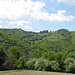 Peisaj peste un deal din apropiere de manastirea Frasinei
