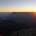 Sonnenuntergang über dem Bergell