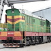 In Рыбница / Rybniza - Auch der Eisenbahnfreund kann interessante "Objekte" entdecken, hier die Lok ЧМЭ3-4912 (Zoom). Der "Freak" erkennt am "Ч" für "чехословацкий" sowie am ČKD-Logo (vorn seitlich), dass diese dieselelektrische Baureihe einst in Tschechien hergestellt wurde.