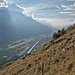 Blick ins Rhonetal kurz vor Ausserberg