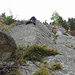 Klettergarten Pontresina Montanara - Sektor Cresta / Route Cresta 1. Seillänge (Schwierigkeit 4c)