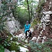 Steile Wegpassage, bei Nässe ziemlich unangenehm zu begehen.