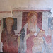 Una "Madonna del Latte" affrescata sotto un portico nei pressi della Basilica dell'Isola di San Giulio.